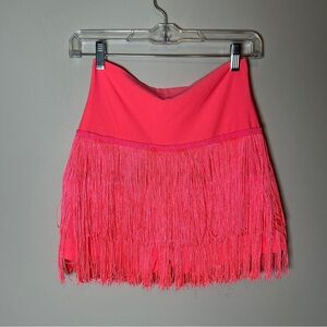 Fringe Luxxel Hot Pink Fringe Skort | Festival Western Fringe Mini | Size M